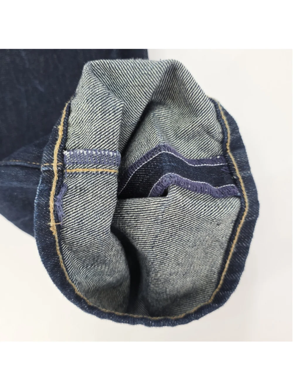 Levi's Made & Crafted Ruler Straight Jeans 34x32 Dark Indigo Button Fly 100%...